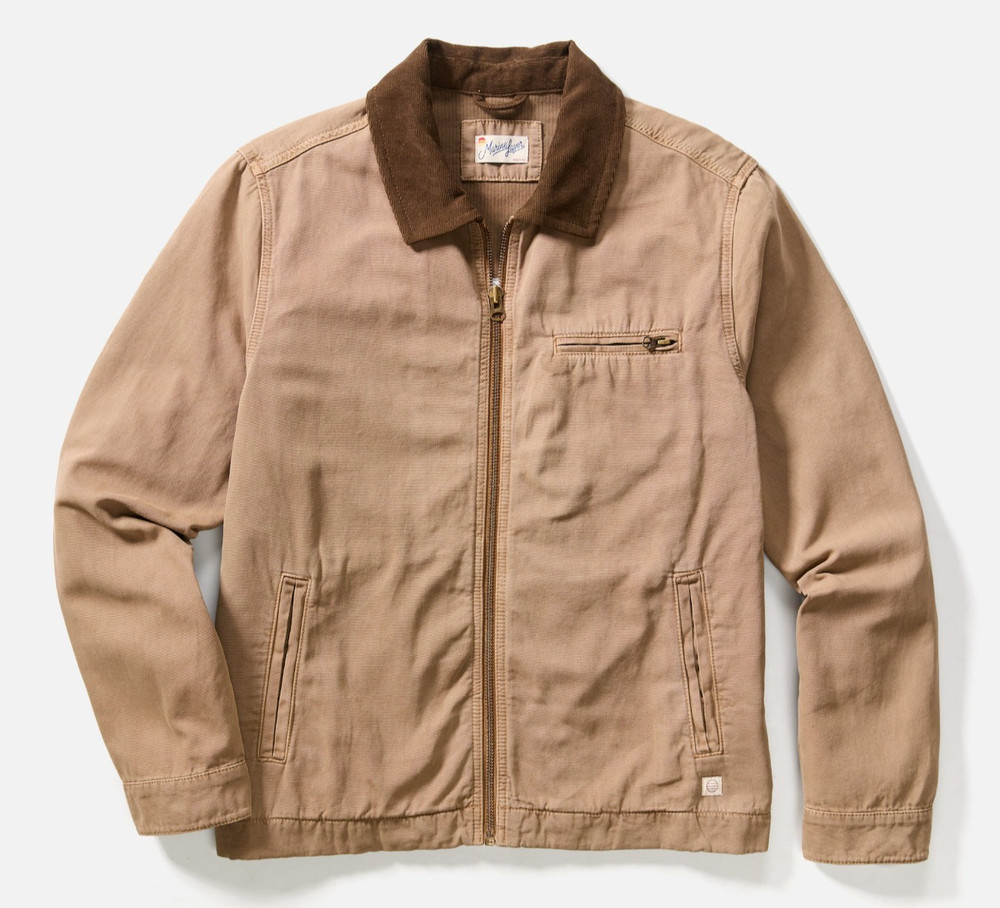 🧡NWT*Marine Layer The Colton Mechanic Jacket Men's Size L - Mocha MSRP$228