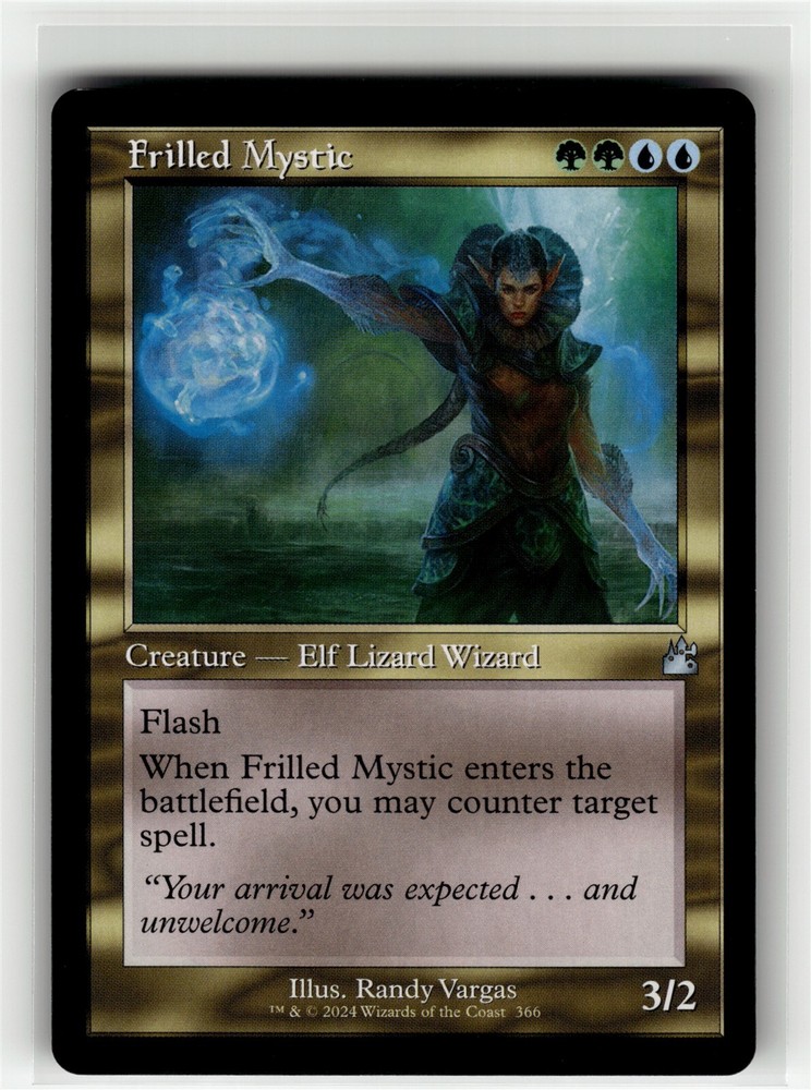 FRILLED MYSTIC (RETRO FRAME) Ravnica Remastered #366 RVR(NM+)(MTG)