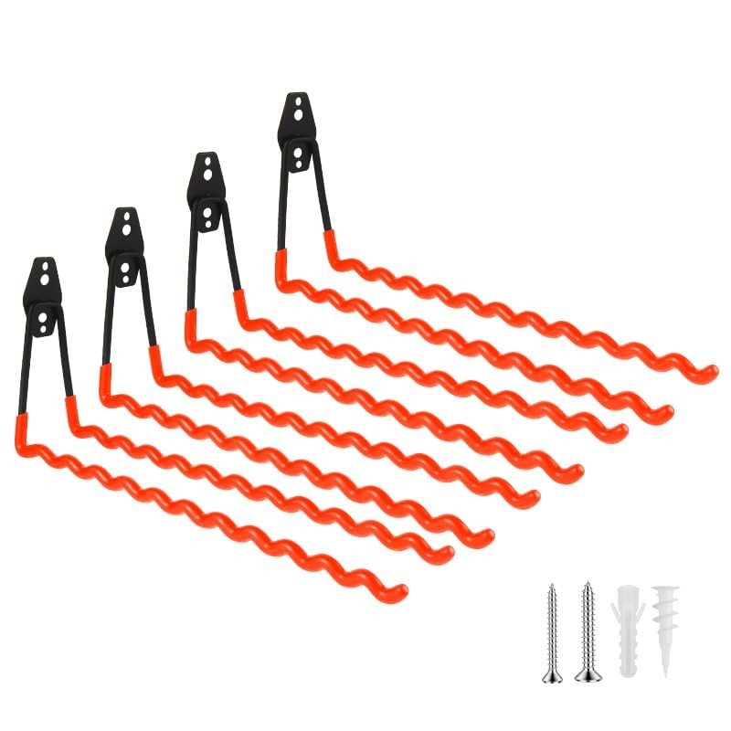 Wall Mounted Garage Hooks Tool Organizer, 14 Inch Garage Storage Hook Heavy D...