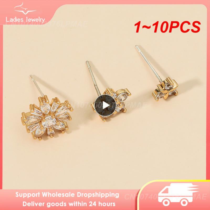 1~10PCS Bohemian NO Piercing Crystal Rhinestone Ear Cuff Wrap Stud Clip Earrings