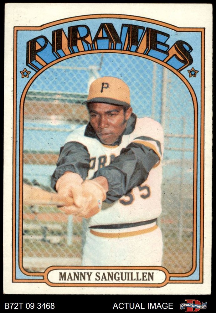 1972 Topps #60 Manny Sanguillen Pirates 6.5 - EX/MT+