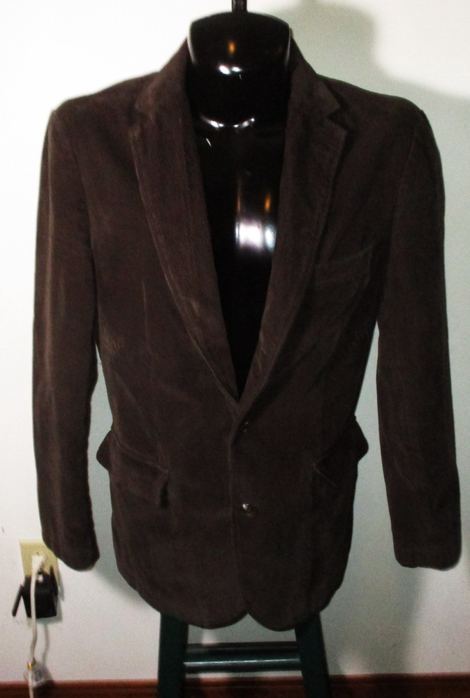 J. CREW Brown 100% Cotton Corduroy Blazer Sports Jacket Men's Size L