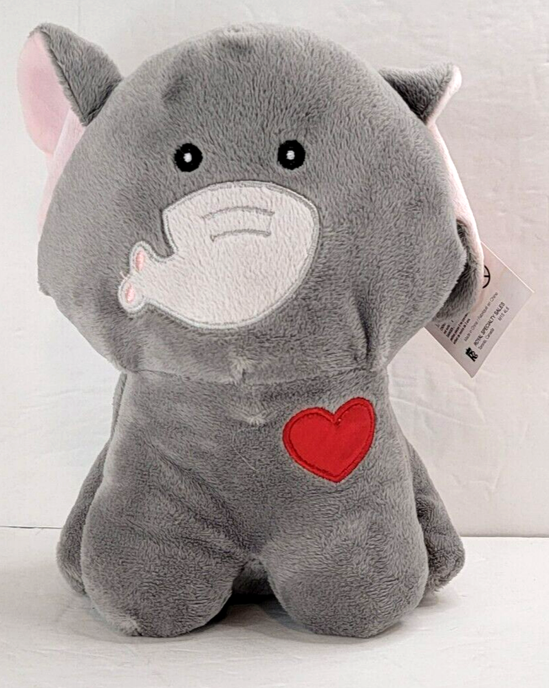Royal Valentine Elephant Plush Toy Stuffed Animal 8 Inch V302210 NWT