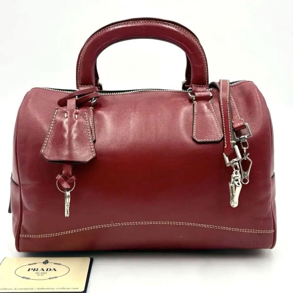 PRADA 00s Vintage Mini Satchel 2way Crossbody Bag Japan Import