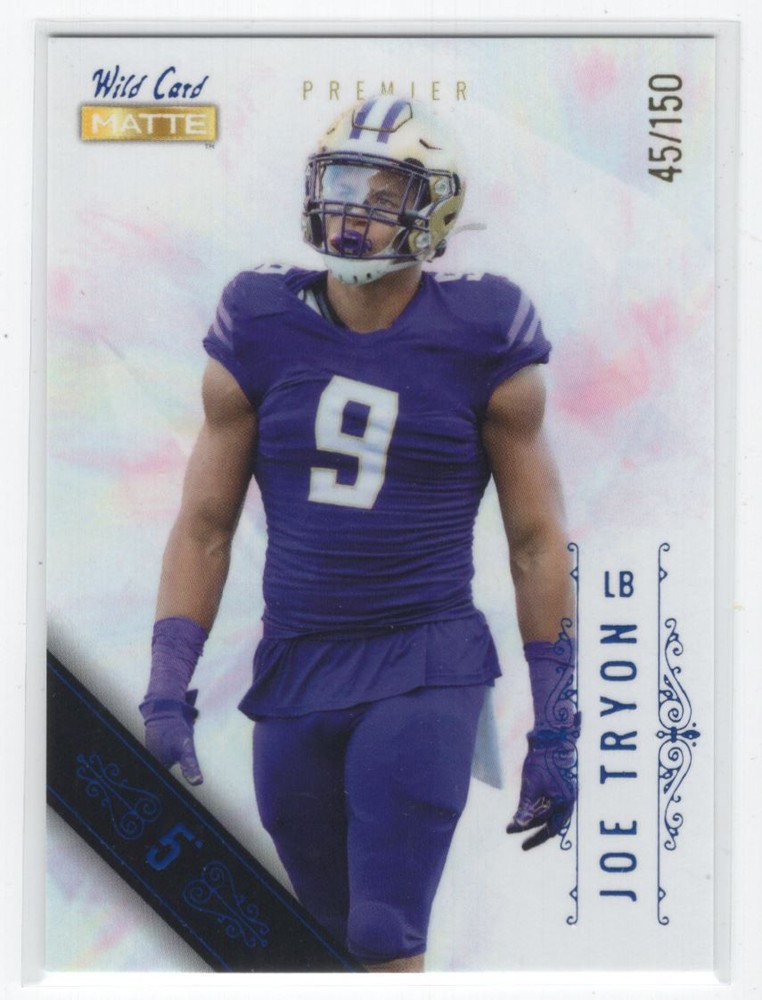 2021 Wild Card Matte White Blue Joe Tryon 45/150