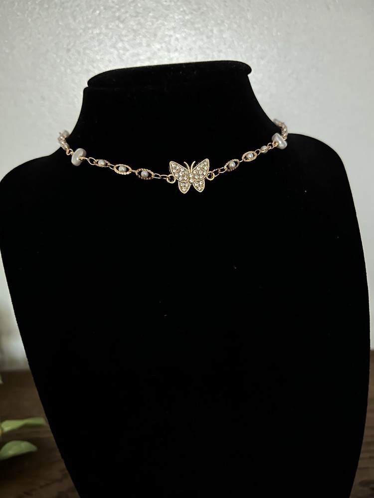 Gold Choker Necklace clearance SALE-image