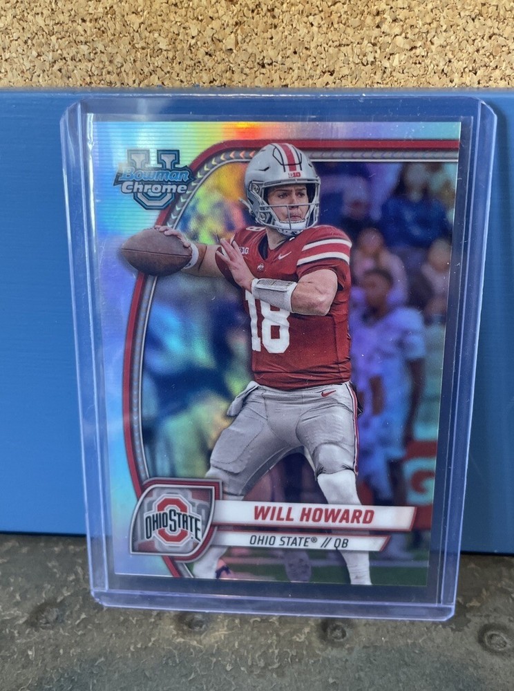 2024 Bowman Chrome U Will Howard Image Variation Refractor #SP-20 Ohio State SP
