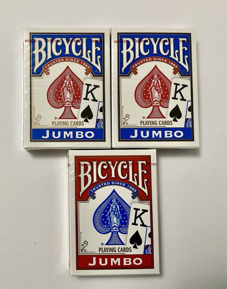 Bicycle Jumbo Index Playing Cards 3-Pack