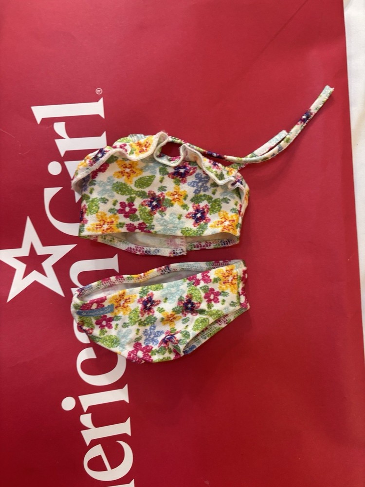 American Girl Floral Swimsuit 18