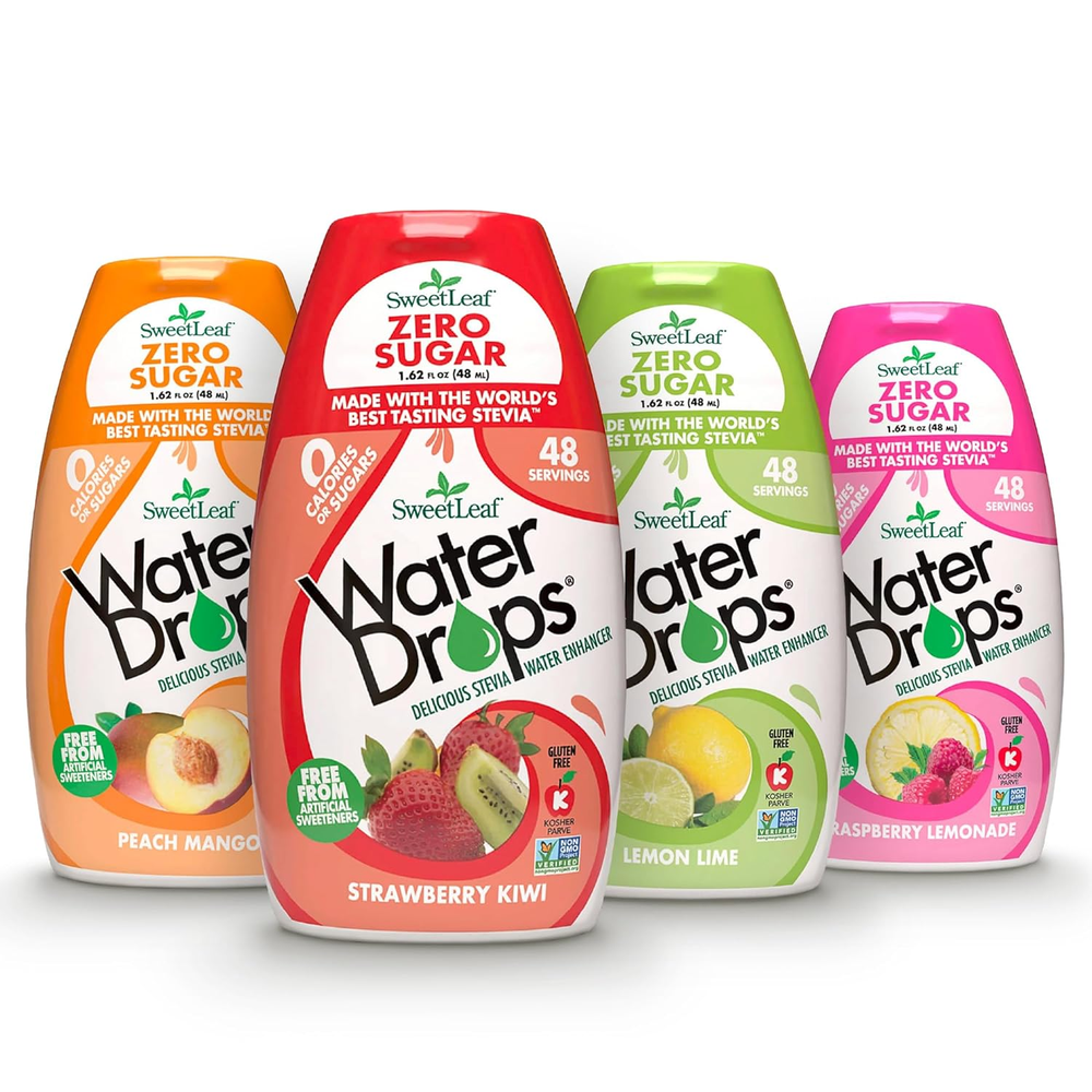 Water Flavoring Drops - Stevia Water Enhancer, Sugar Free, Zero Calorie Water Ad