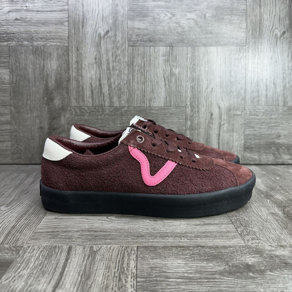 Vans Sport Low Women's size 6.5 Burgundy Pink Suede Skateboarding Shoes