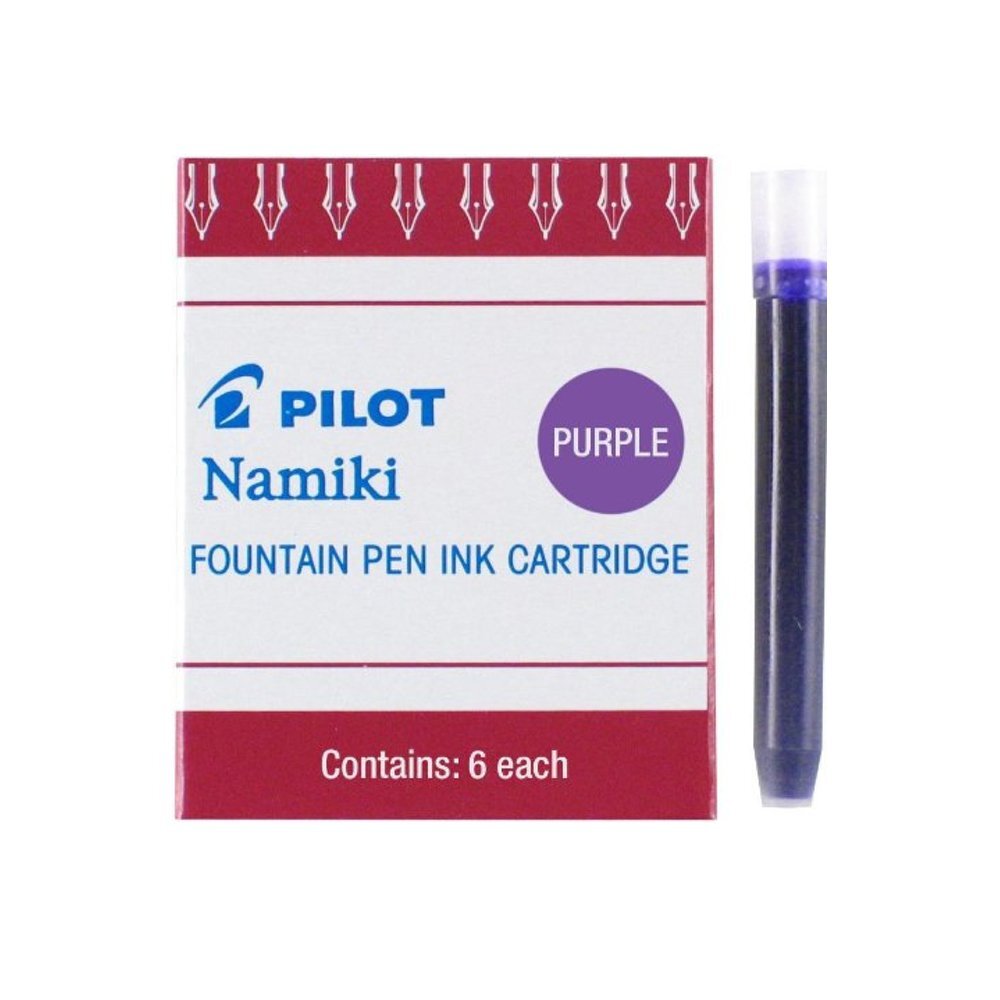PILOT Namiki IC50 Fountain Pen Ink Cartridges, Purple, 6-Pack (69004)