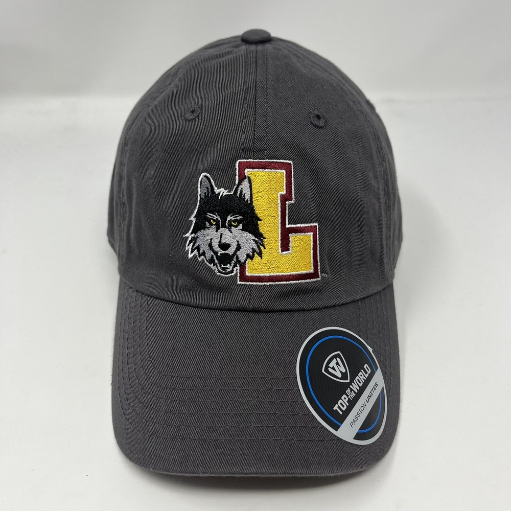 NCAA Loyola Chicago Ramblers Adjustable Strapback Mens Hat Cap Charcoal Gray NEW