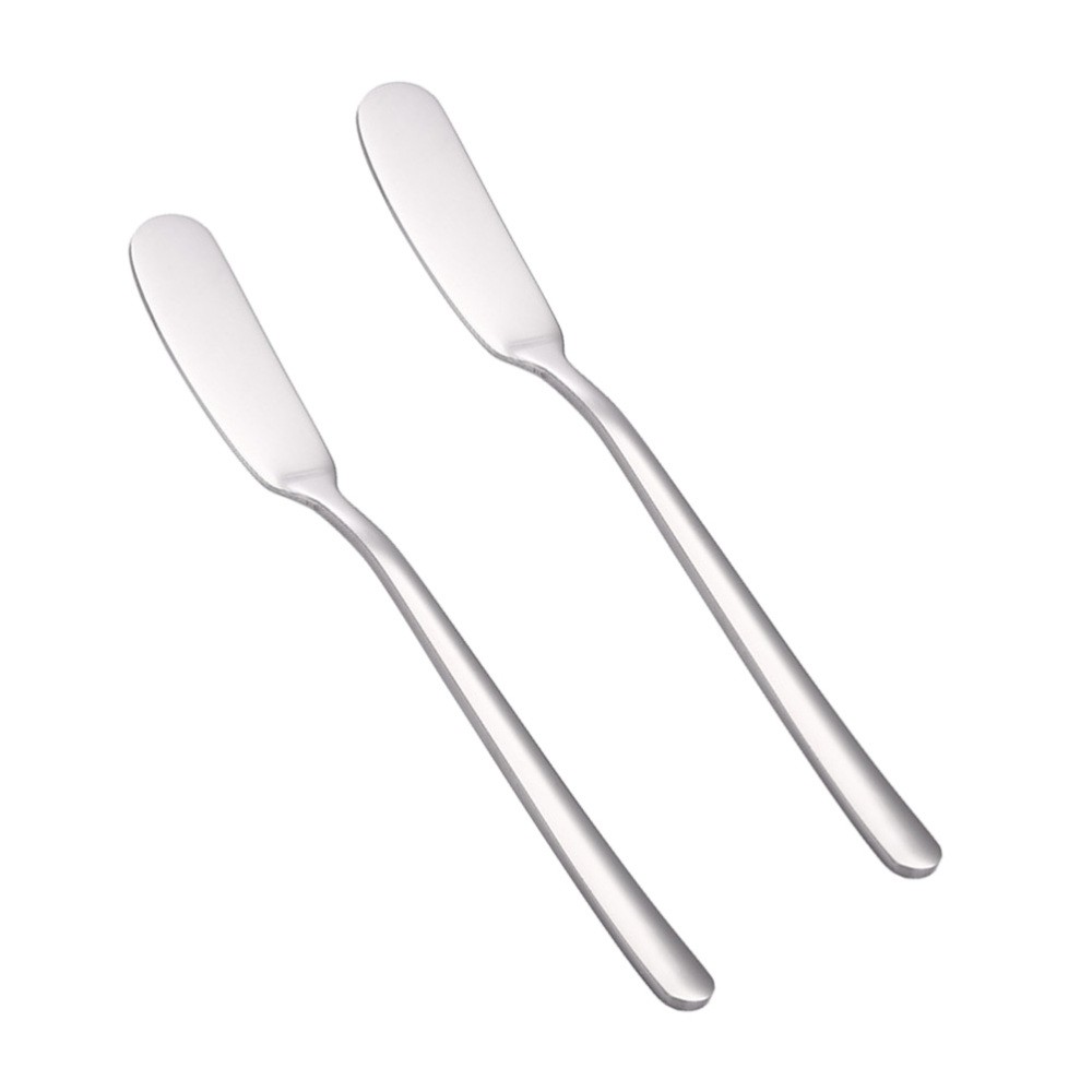2pcs Thick Stainless Steel Butter Cream Spreader Knives for Pastry Cheese Jam