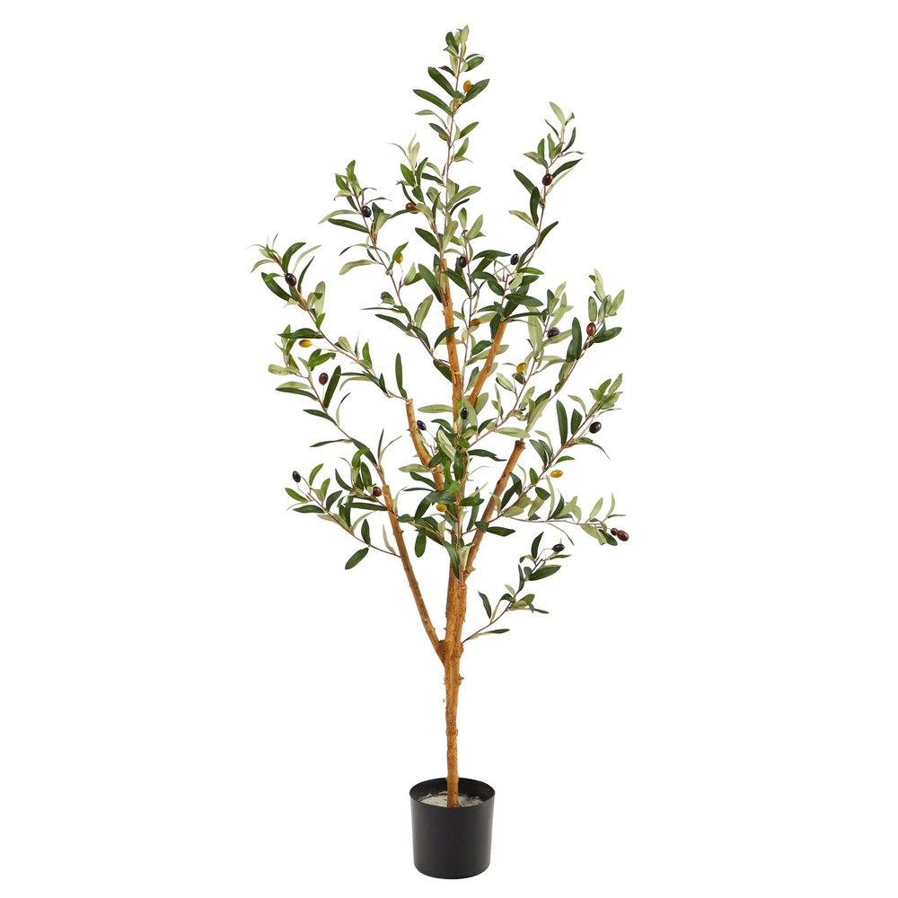 3.5 Foot Olive Artificial Tree in 6 Inch Black Pot