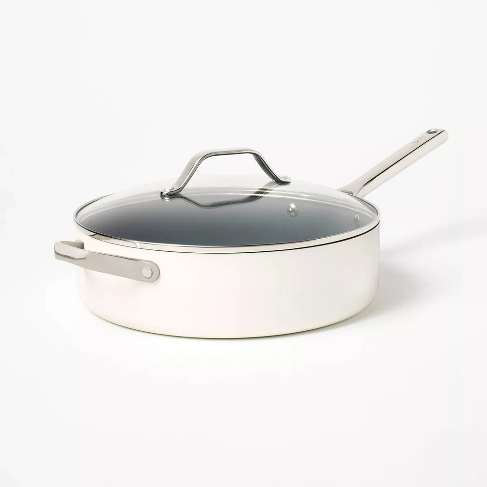 5qt Nonstick Ceramic Coated Aluminum Saute Pan by Figmint