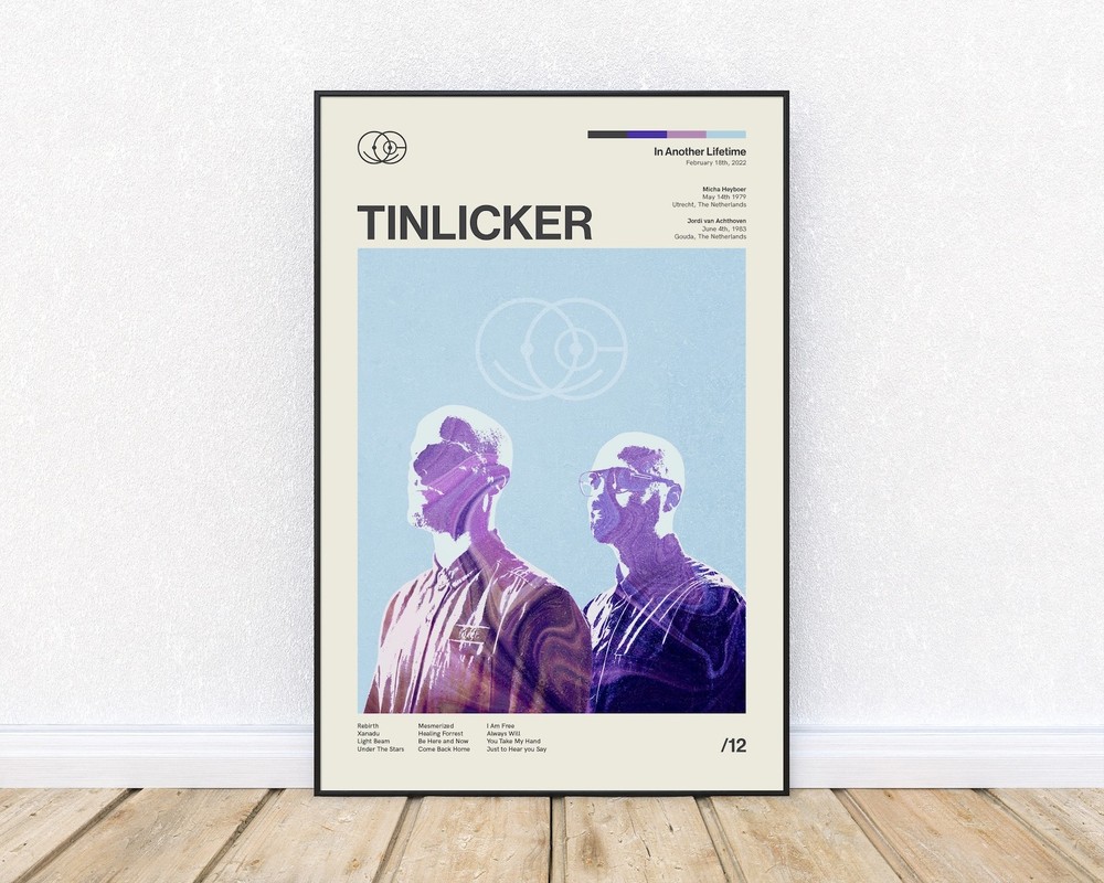 Tinlicker Inspired Mid-Century Modern Poster Home Decor Art Print No Frame