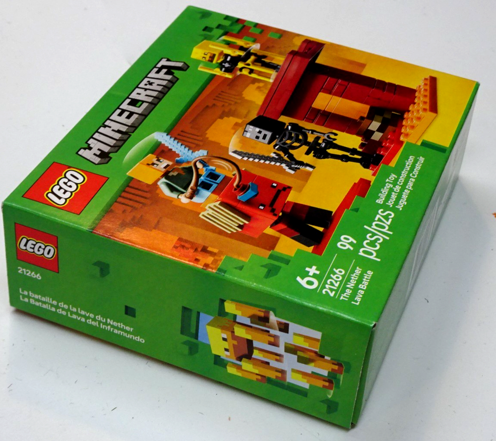 Lego Minecraft 21266 The Nether Lava Battle 99pcs Sealed New Set