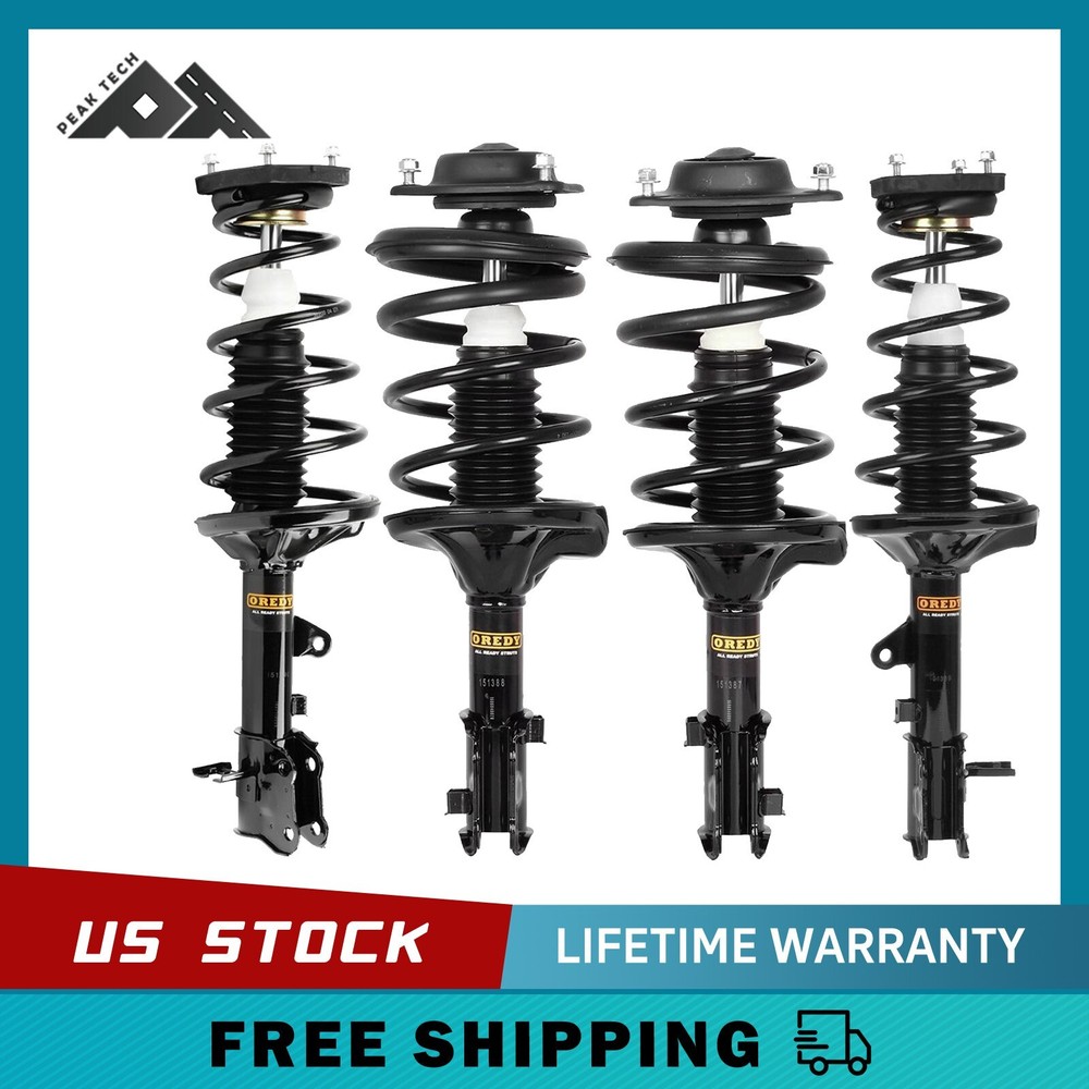 4PCS Front & Rear Struts for Hyundai Elantra 2000 2001 2002 2003 2004 2005 2006