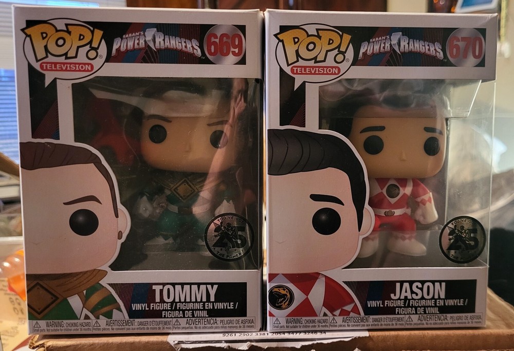 Funko Pop! Vinyl: Power Rangers - Jason #670 & Tommy #669~Vaulted~