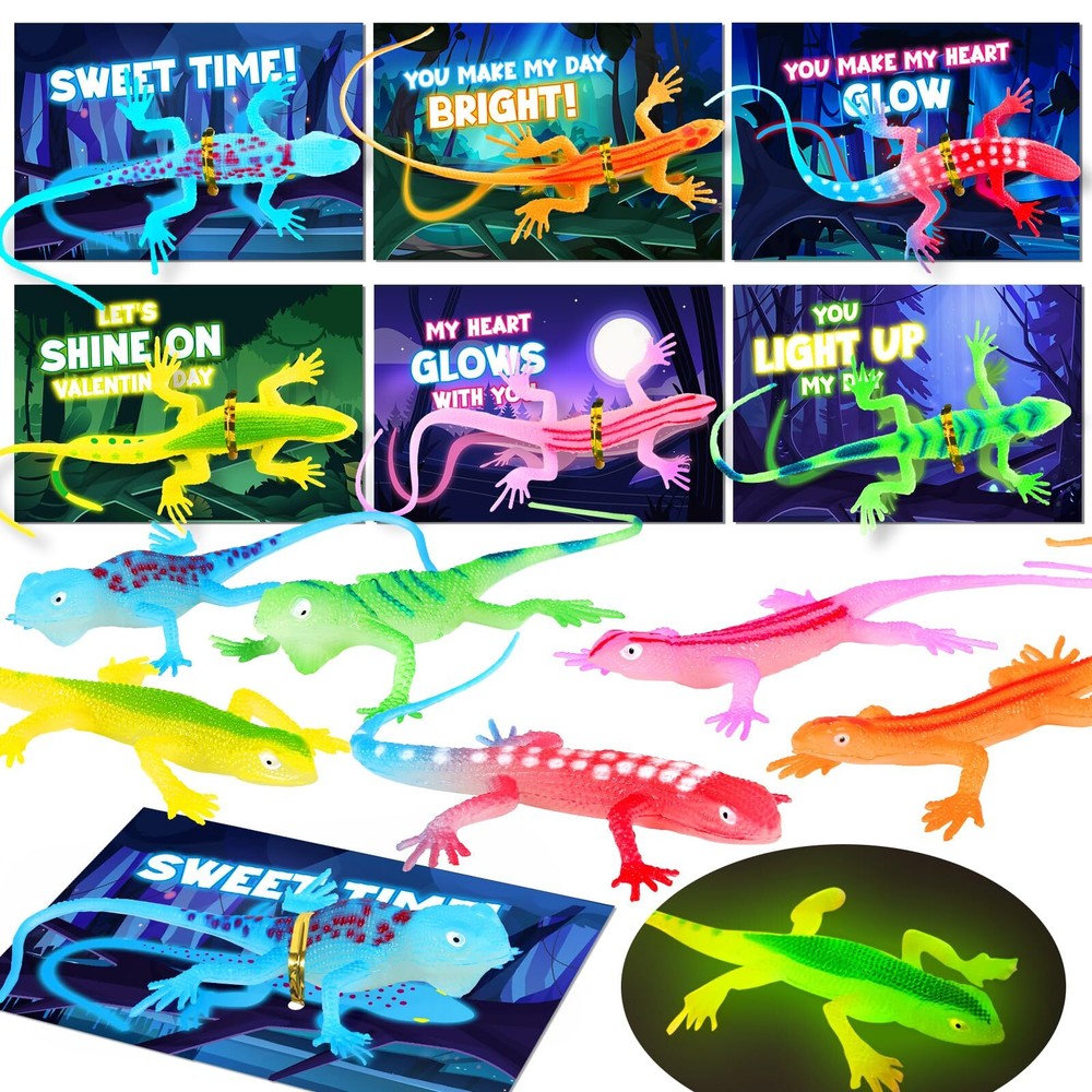 24 Pack Valentines Day Gifts for Kids, Valentines Cards for Kids Classroom wi...