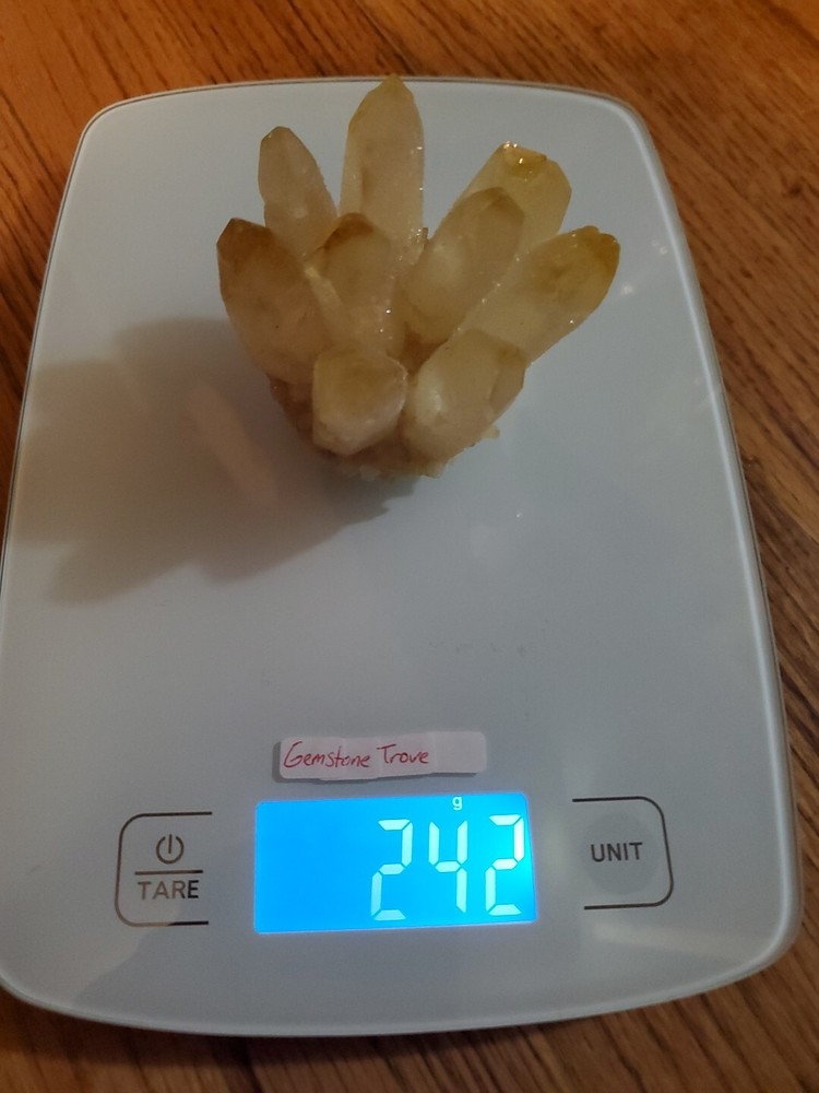 1pc Natural Citrine Cluster Quartz Crystal Specimen for Healing Decor 200g+