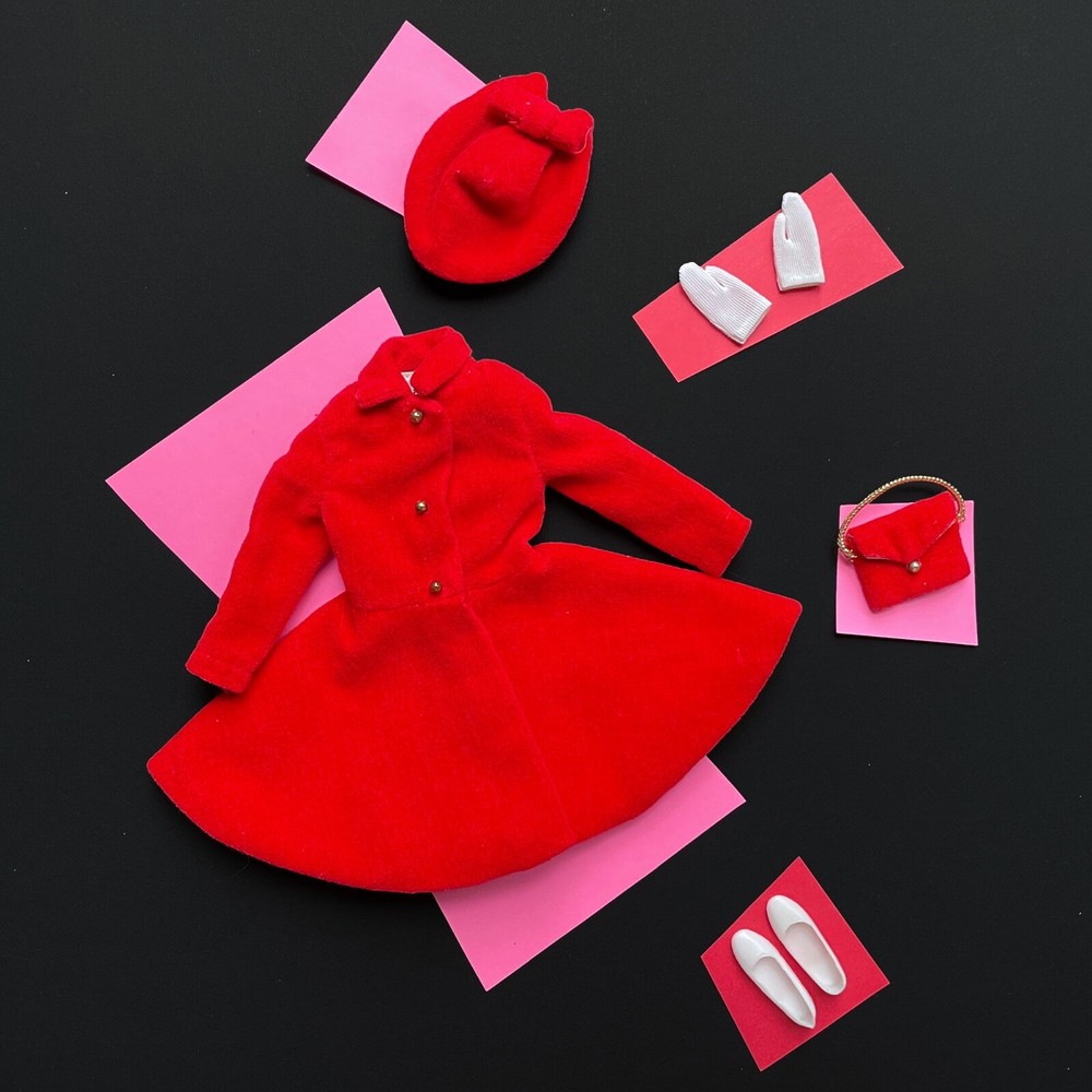 #1906 Complete Dress Coat Skipper Outfit Original Vintage 1960s Barbie Doll