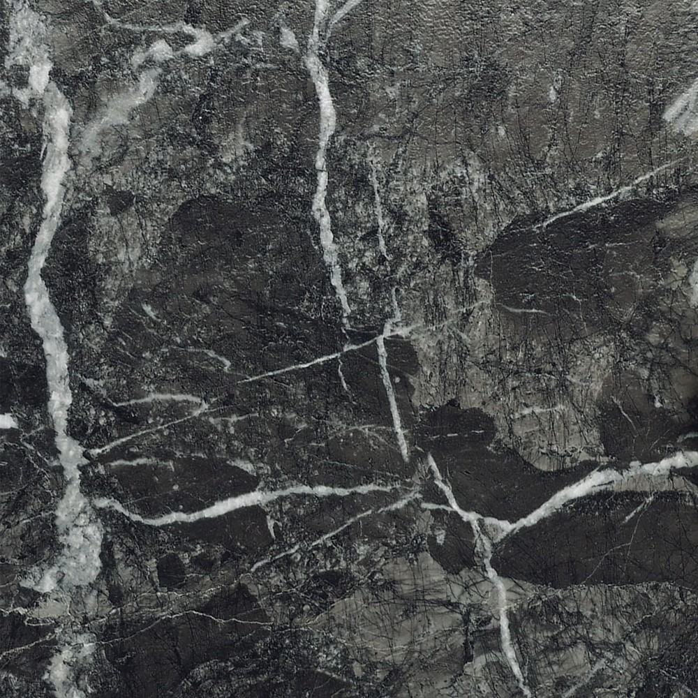 18-Pack Black Marble Peel and Stick Floor Tiles for Easy Installation