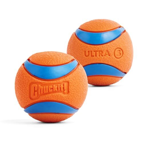 Chuckit Ultra Ball Dog Toy - Small Bouncy Fetch Balls For Dogs 0-20 lbs - Mad...