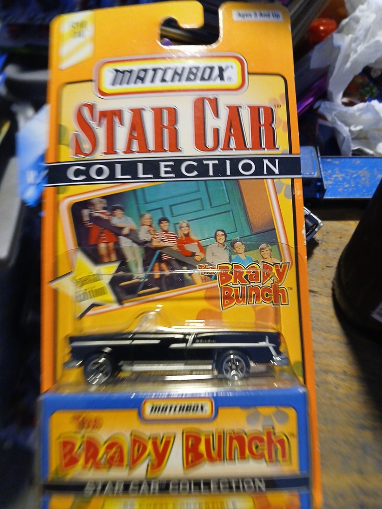 MATCHBOX STAR CAR COLLECTION 1:64 BRADY BUNCH '55 CHEVY CONVERTIBLE Ships Free