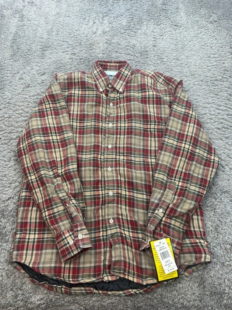 Grit Iron Work Wear Jacket Mens Medium Plaid Fleece Lined Western Shacket NWT