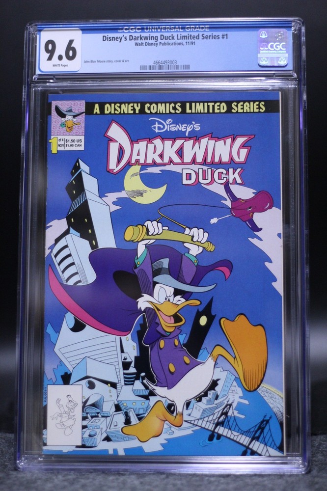 Disney's Darkwing Duck Limited Series (1991) #1 CGC 9.6 White Pages John Moore