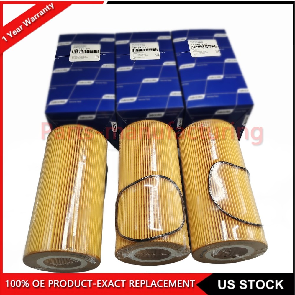 3pcs New Engine Oil Filter Kit For DAF LP6043, LF16233, P550812 1948921PE