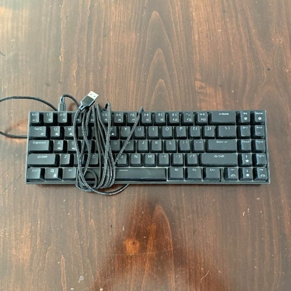 K ROYAL KLUDGE RK71 Compact 71-Key Mechanical Gaming Keyboard – Pre-Owned in Excellent Condition – Responsive Switches, RGB Backlit, Durable Build for Gamers & Typists