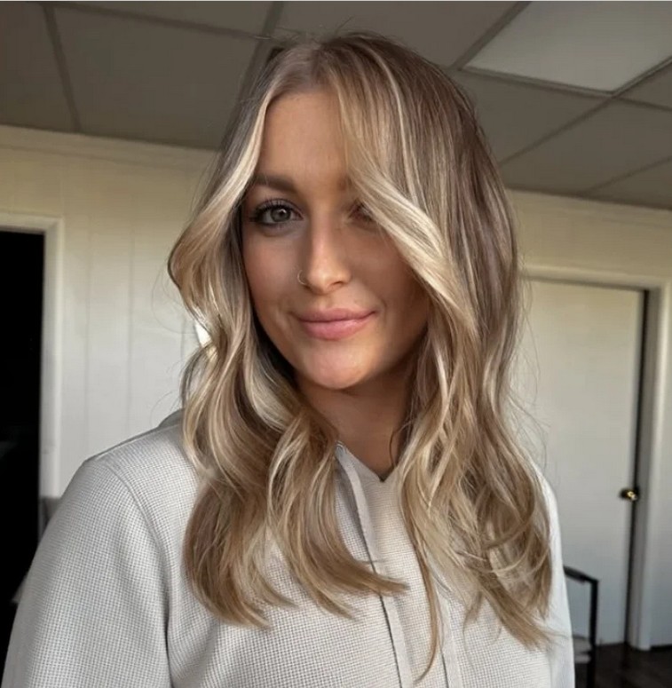 Dark Roots Blonde Brown Bob Lace Front Wig 100% Human Hair Wig