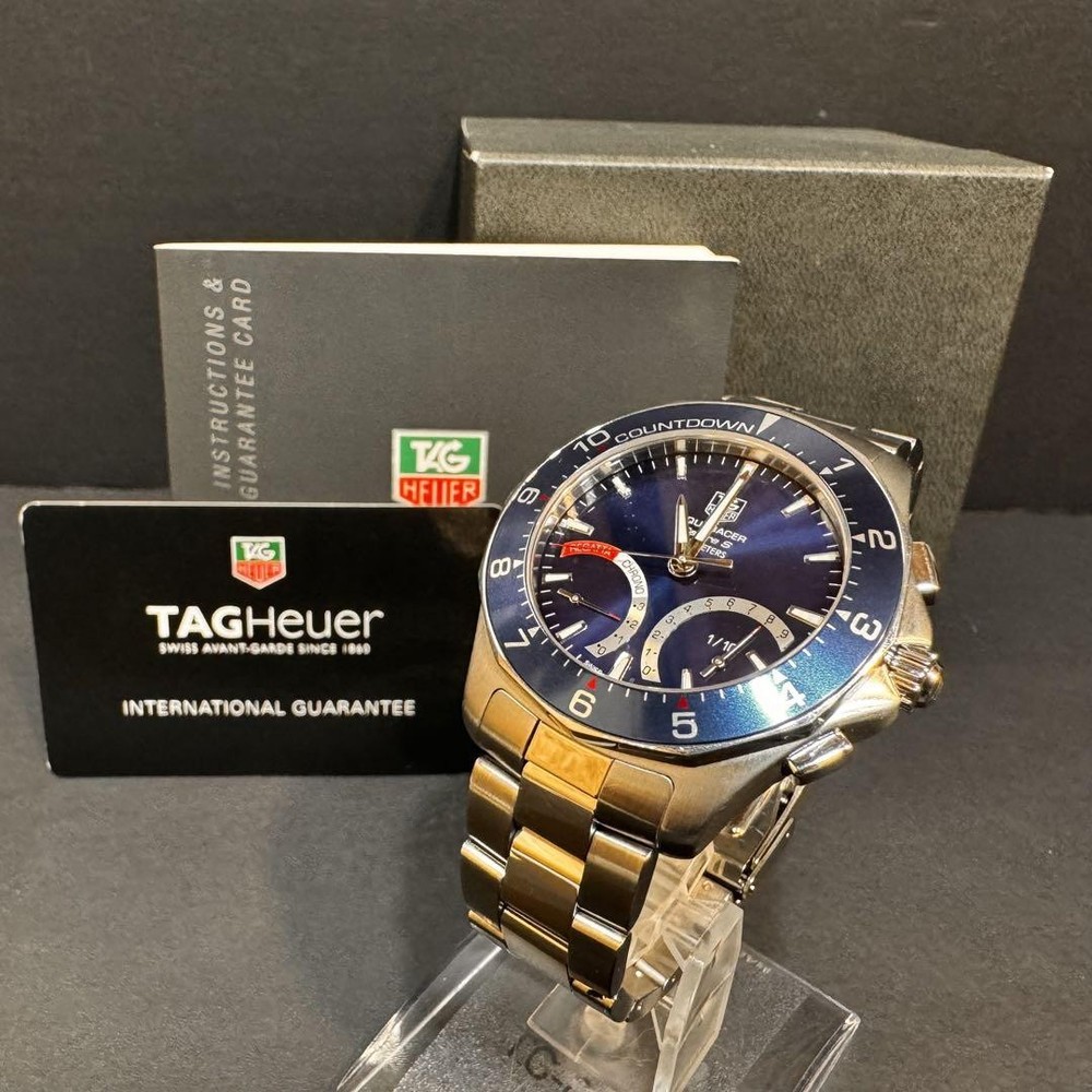 TAG HEUER Aquaracer Calibre S Regatta Men's Quartz Round Blue W46mm Swiss Made
