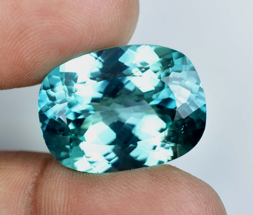 29.45 Ct Certified Neon Blue-Green Paraiba Tourmaline Loose Gem