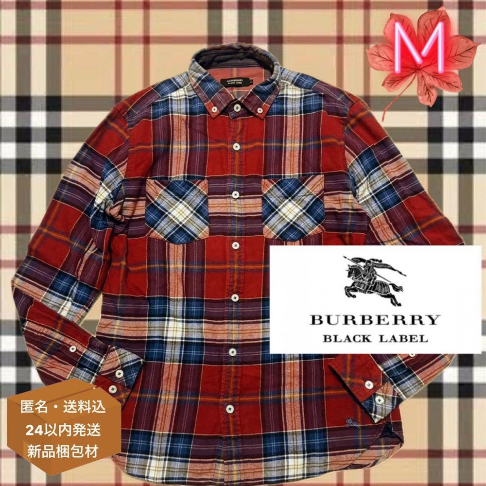 Burberry Black Label Button-down multi tartan check F/S from Japan