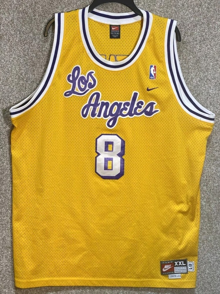 Vintage Nike NBA Kobe Bryant Los Angeles Lakers 61 Rewind Jersey 2XL