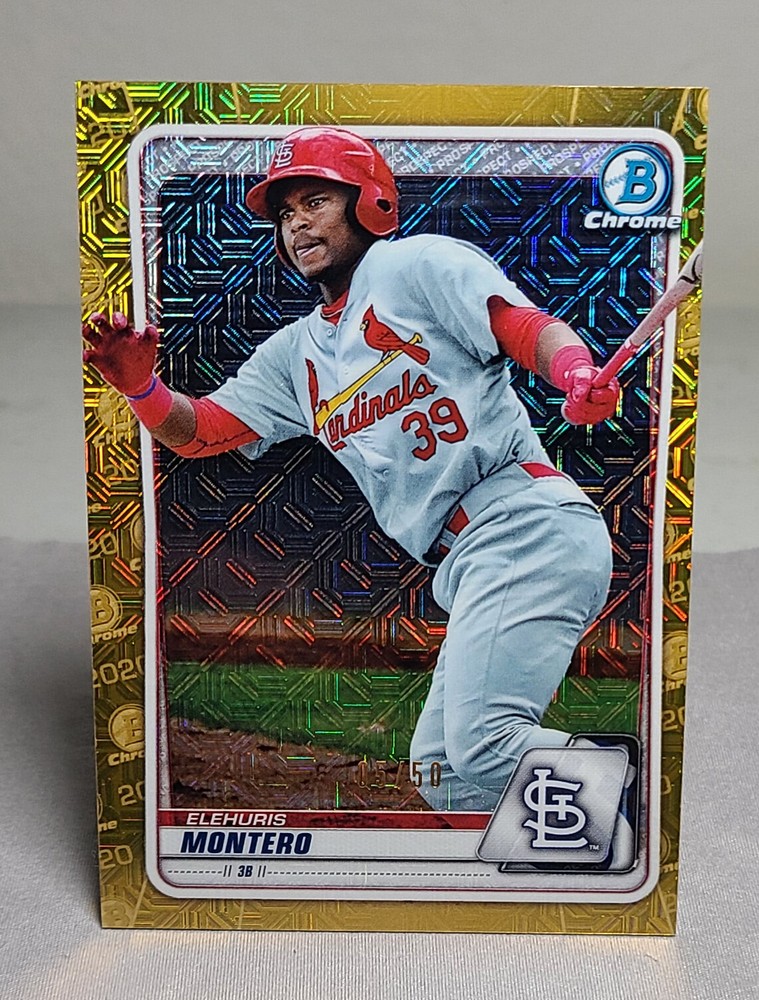 ELEHURIS MONTERO 2020 Bowman Chrome Mega Box Mojo Gold Refractor 5/50 #BCP-171