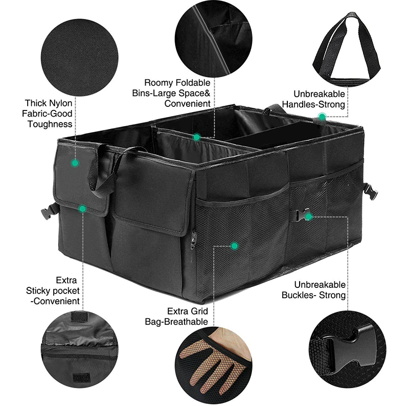 Foldable 40L Trunk Organizer for Car Truck SUV Storage