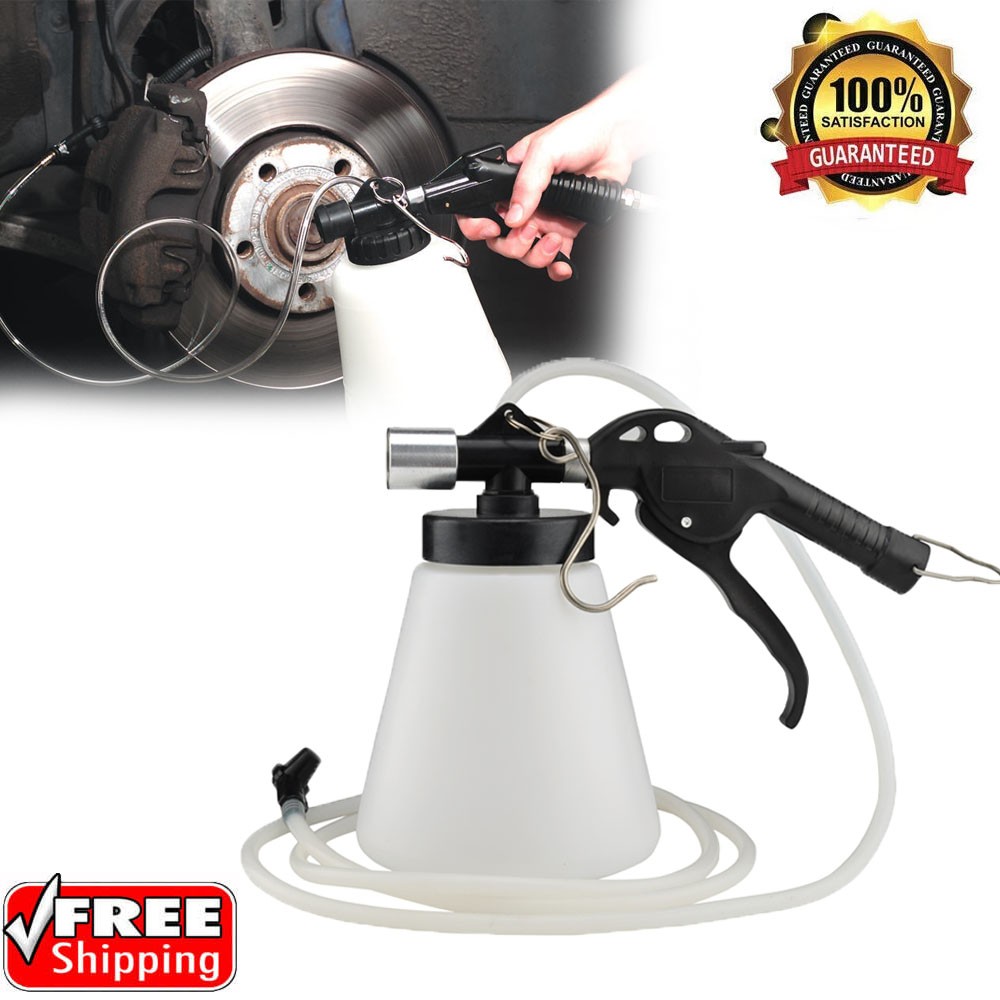 1.75L Pneumatic Air Brake Bleeder Kit with Fluid Extractor and Fill Tool