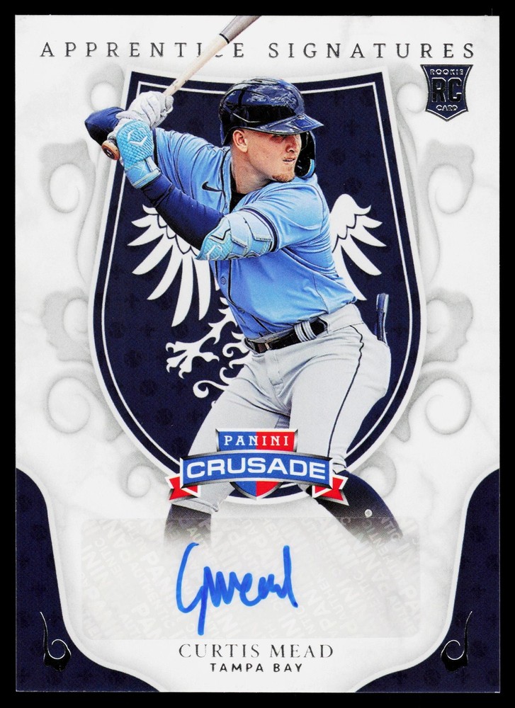 Curtis Mead Tampa Bay Rays 2024 Panini Crusades Apprentice Signatures
