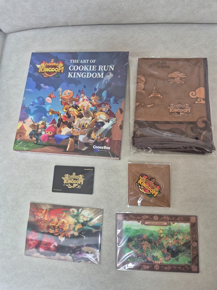 The Art of Cookie Run Kingdom Art Book Limited Edition English Korean Open Box