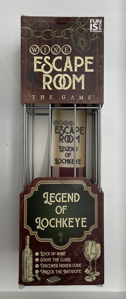 Wine Escape Room Game - Wine Bottle Puzzle Box Adults Unusual Gift New Open Box