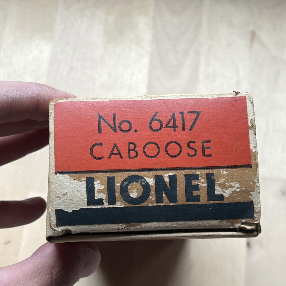 Vintage Lionel No. 6417 Electric Train Caboose Box Only Q3