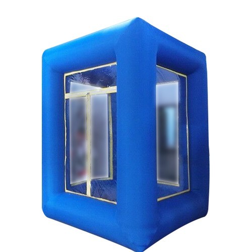 Inflatable Money Machine Booth Cash Grab Game Cube For Business Event Promotion