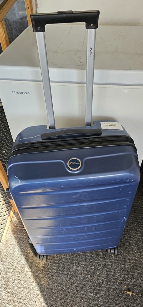 Camel Mountain Set of 3 Blue Hardcase Spinner Suitcases Expandable with Lock