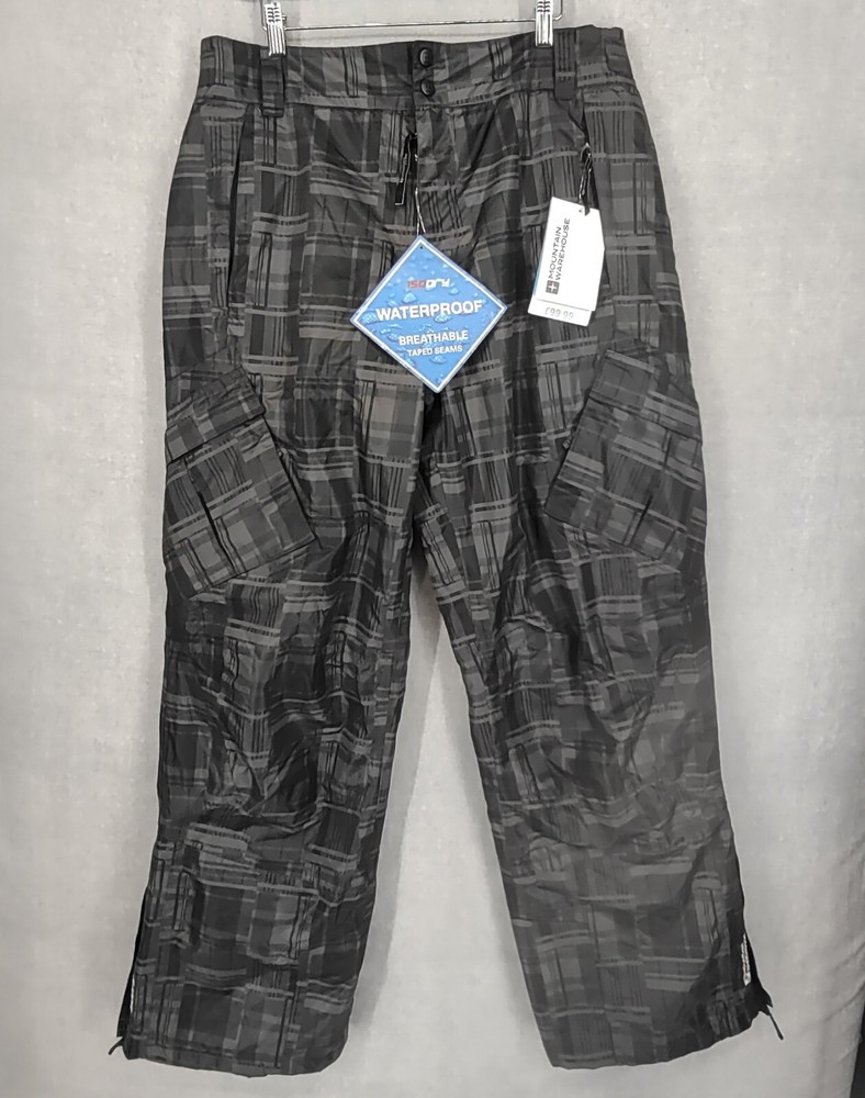 Mountain Warehouse Ski Pants Womens Extra Large Gray Waterproof Snow Breathable