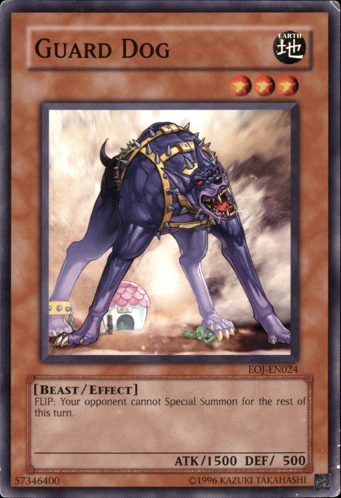 Guard Dog EOJ-EN024 Yugioh Trading Card Rare Collectible